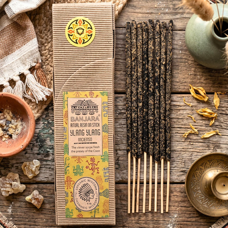 Kadzidełka Żywiczne na Patyku - Ylang Ylang - Naturalne - Relaks i Zmysłowość