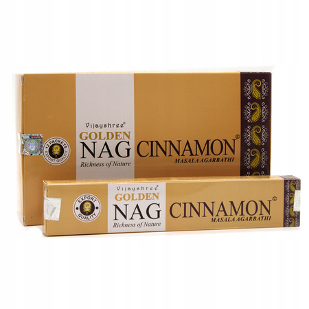 Kadzidełka Indyjskie Patyczkowe Golden Nag Cynamon (Cinnamon) – 15 g