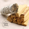 Zestaw do Oczyszczania i Energii - Palo Santo 75g & Biała Szałwia - Happy Mind