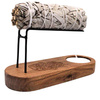 Mała Podstawka pod Palo Santo - Drewno Teak - Hamsa Ręka Fatimy
