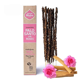 Sagrada Madre Palo Santo z Różą - Kadzidła Naturalne 30g - Miłość i Spokój
