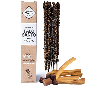 Sagrada Madre Palo Santo z Yagrą - Kadzidła Naturalne - Obfitość i Oczyszczenie