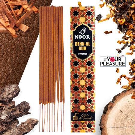 Naturalne Kadzidełka Noor Oud Al Oud – Zapach Skóry, Drewna i Tytoniu