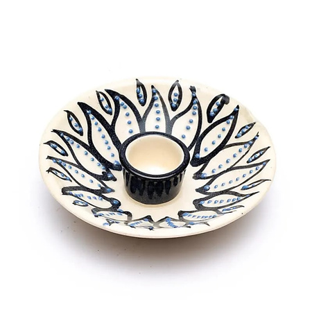 Podstawka pod Palo Santo Biała - Ceramiczny Świecznik Rytualny - 12,5x3,5 cm