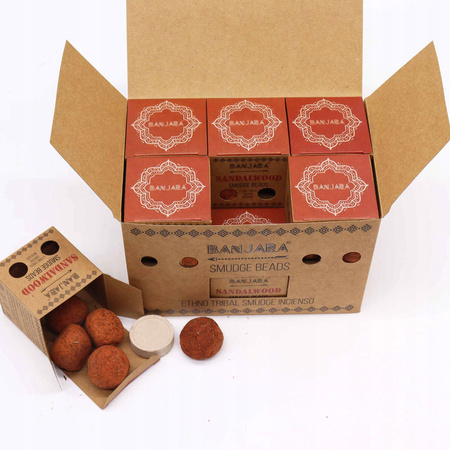 Kadzidełka w Kulach - Drzewo Sandałowe - Banjara Smudge Balls - Naturalne