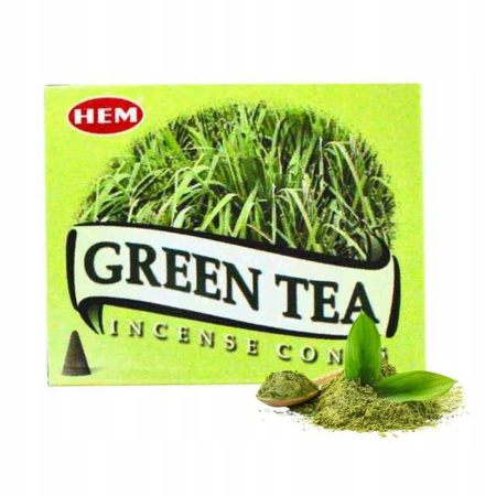 Kadzidełka stożkowe HEM zielona herbata green tea