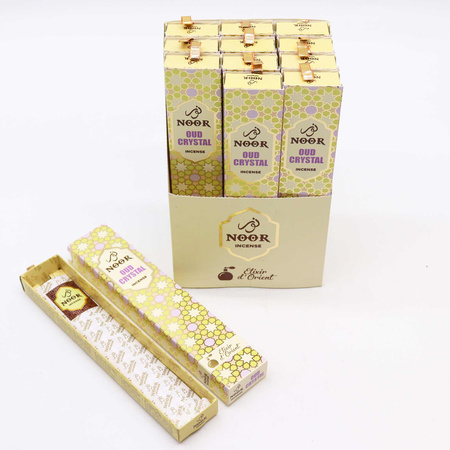 Kadzidełka Noor Oud Crystal Premium - Naturalne - Medytacja i Luksus