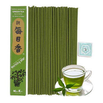 Kadzidełka Japońskie Zielona Herbata - Nippon Kodo Morning Star - 50 szt.
