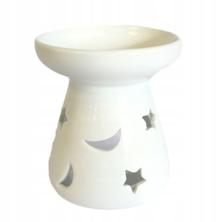 Kominek Zapachowy Księżyc i Gwiazdy Ceramiczny  Do Olejków i Wosków
