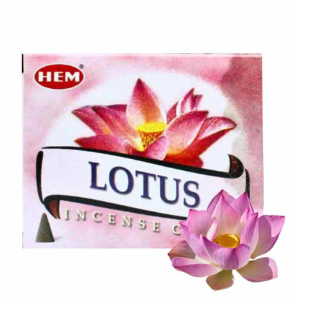 Kadzidełka stożkowe HEM lotus 10 szt.