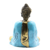 Figurka Buddy - Statuetka Zielono-Złota - Dekoracja Zen do Medytacji