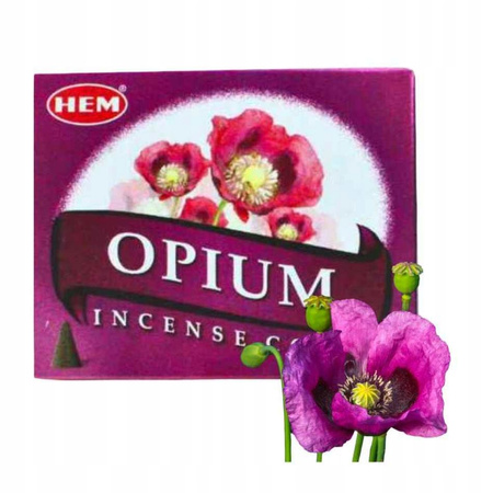 Kadzidełka stożkowe HEM opium 10 szt.