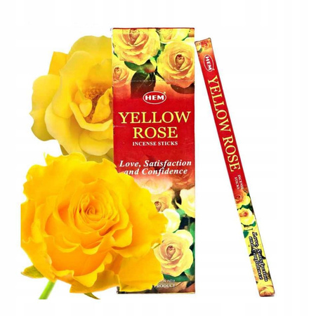 Kadzidełka Zapachowe HEM Yellow Rose Żółta Róża