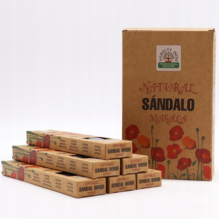 Kadzidełka Masala Drzewo Sandałowe - Namaste India - Naturalne - 50g