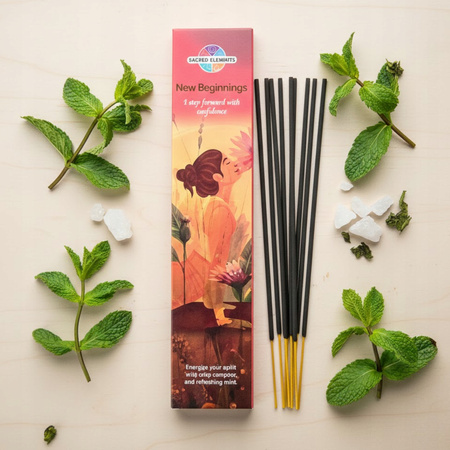 Kadzidełka Sacred Elements - New Beginnings - Nowy Początek - Naturalne Masala