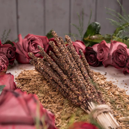 Sagrada Madre Palo Santo z Różą - Kadzidła Naturalne 30g - Miłość i Spokój