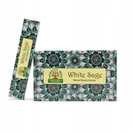 Namaste India Mandala - Kadzidełka Biała Szałwia - Oczyszczające - Masala 15g