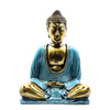 Figurka Buddy - Statuetka Zielono-Złota - Dekoracja Zen do Medytacji