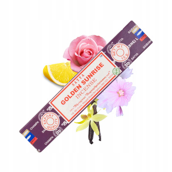 Kadzidełka Satya - Golden Sunrise - Złoty Wschód Słońca - Naturalne - 15g