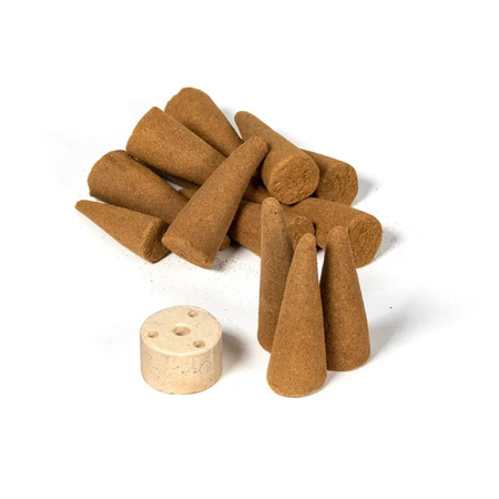 Organiczne Kadzidełka Stożkowe Arabian Oudh - Song of India - 12 szt. + Podstawka