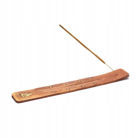 Podstawka pod Kadzidełka Budda - Drewniana Narta 25 cm - Medytacja