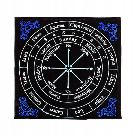 Mata do Wahadełka Astrologiczna 30x30 cm - Tablica Wróżbiarska - Radiestezja