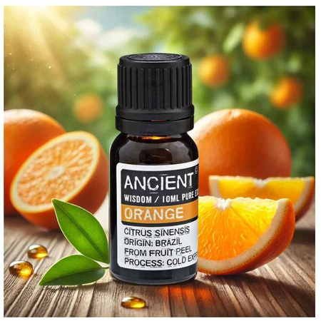 Olejek Pomarańczowy Eteryczny 10ml - 100% Naturalny - Energia i Dobry Nastrój