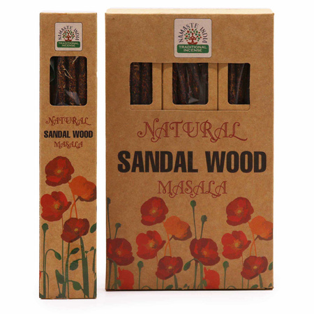 Kadzidełka Masala Drzewo Sandałowe - Namaste India - Naturalne - 50g