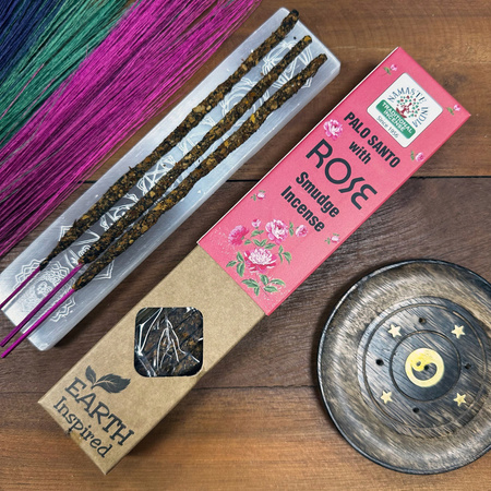 Kadzidełka Palo Santo z Różą - Zmysłowe Odprężenie i Harmonia - 30g