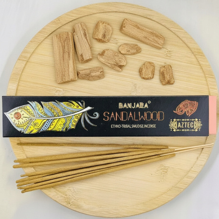 Kadzidełka Naturalne Drzewo Sandałowe - Banjara Aztec Ethno Tribal - Pyłkowe - 15g