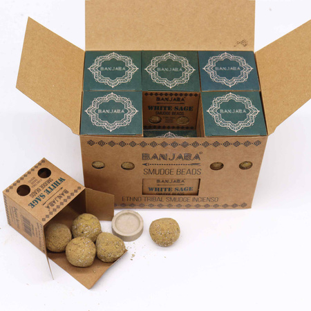 Kadzidełka w Kulach - Biała Szałwia - Banjara Smudge Balls - Naturalne