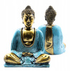Figurka Buddy - Statuetka Zielono-Złota - Dekoracja Zen do Medytacji