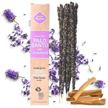 Sagrada Madre Palo Santo z Lawendą - Kadzidła Naturalne - Oczyszczenie i Relaks