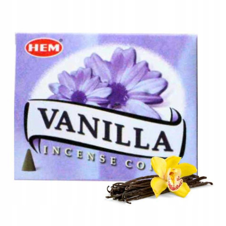 Kadzidełka stożkowe HEM Vanilla 10 szt.