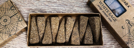 Kadzidełka Piramidki - Biała Szałwia - Banjara - White Sage - Naturalne - 10 szt.
