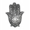 Podstawka pod Kadzidełka Hamsa - Polerowane Aluminium - Ręka Fatimy