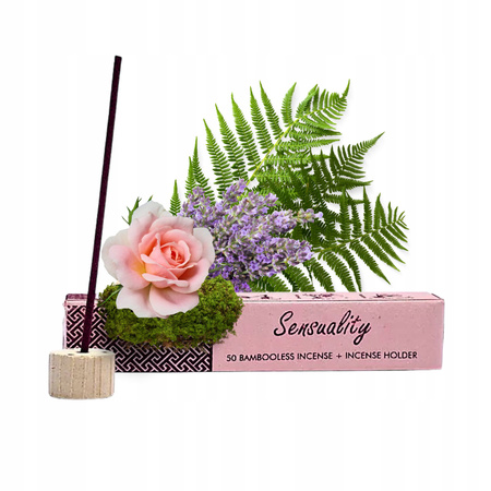 Kadzidełka Sensuality 50 szt. - Song of India - Ylang-Ylang i Gałka Muszkatołowa - Zestaw z podstawką