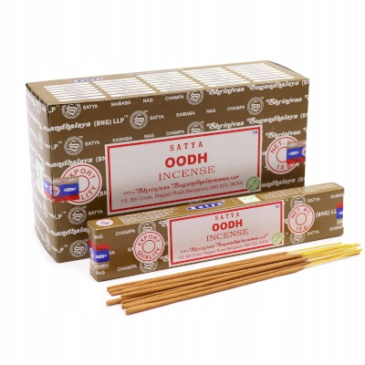 Kadzidełka Satya - Oodh - Agarwood - Naturalne Pyłkowe - Oryginalne - 15g