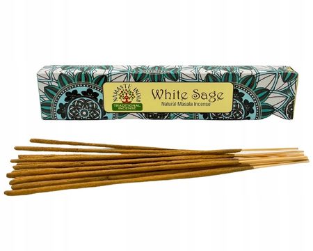 Namaste India Mandala - Kadzidełka Biała Szałwia - Oczyszczające - Masala 15g