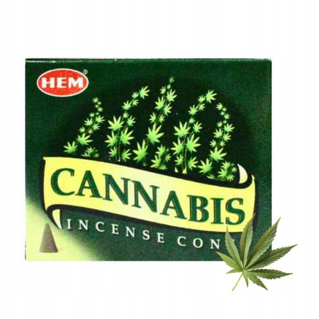 Kadzidełka stożkowe HEM cannabis 10 szt.