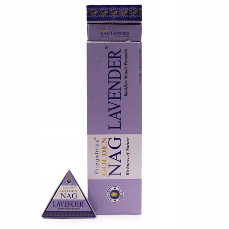 Kadzidełka Backflow Jumbo (Wodospad Dymny) Golden Nag - Lawenda - 10 szt