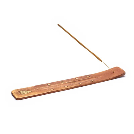 Podstawka pod Kadzidełka Budda - Drewniana Narta 25 cm - Medytacja