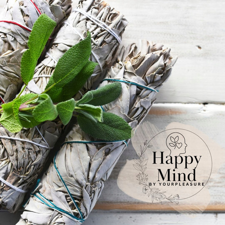 Zestaw do Oczyszczania i Energii - Palo Santo 75g & Biała Szałwia - Happy Mind