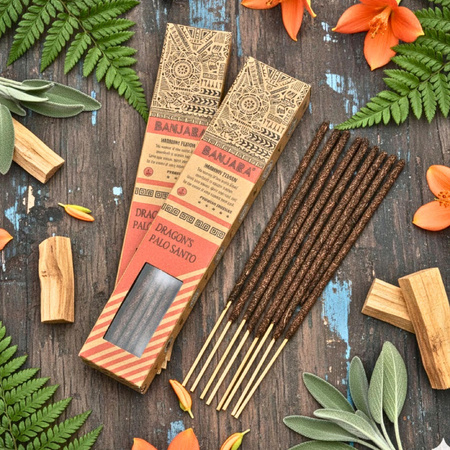 Kadzidełka Banjara Harmony Fusion - Smocza Krew i Palo Santo - Silna Ochrona Energetyczna