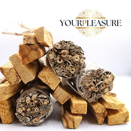 Zestaw naturalnych kadzideł - Palo Santo 100g i Biała Szałwia 35g - Kadzidła naturalne