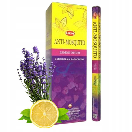 Kadzidełka  HEM Anti-Mosquito Lemon Lavender