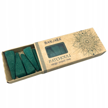 Kadzidełka Piramidki - Paczuli - Banjara - Patchouli - Naturalne - 10 szt.