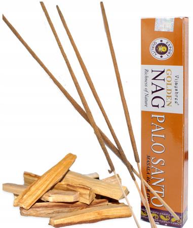 Kadzidełka Patyczkowe Palo Santo 15g - Naturalne - Golden Nag - Vijayshree