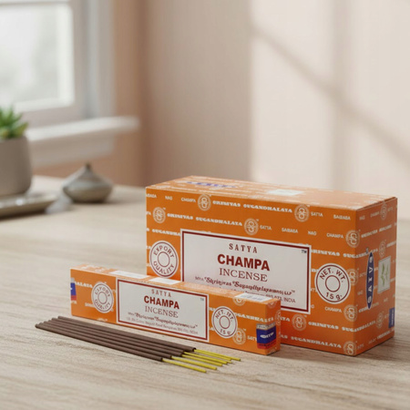 Kadzidełka Satya Champa 15g - Kwiatowa Magnolia - Naturalne Kadzidełka Patyczkowe