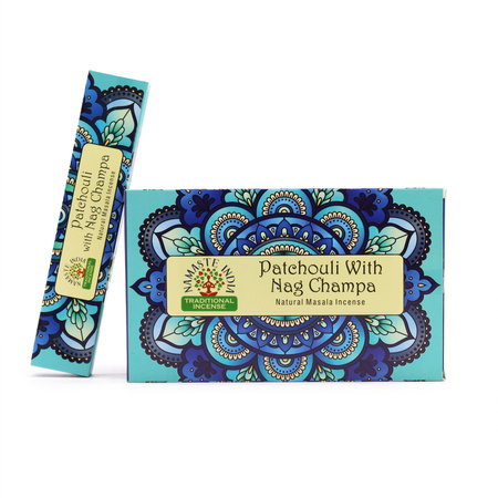 Namaste India Mandala - Kadzidełka Masala - Paczula i Nag Champa - 15g - Relaks
